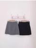Women's Black High-Waisted Slit Midi A-Line Skirt - Spring/Autumn 2025