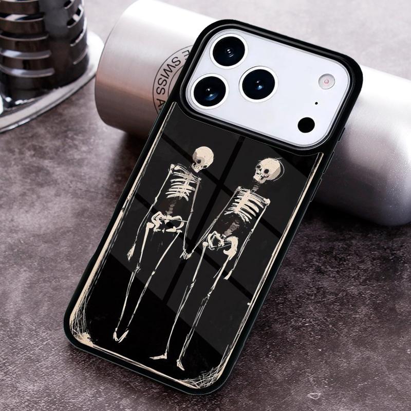 Cute Skull Phone Case For iPhone 17 16 15 14 13 12 11 Pro Max Plus 17Air Soft Silicone Cover