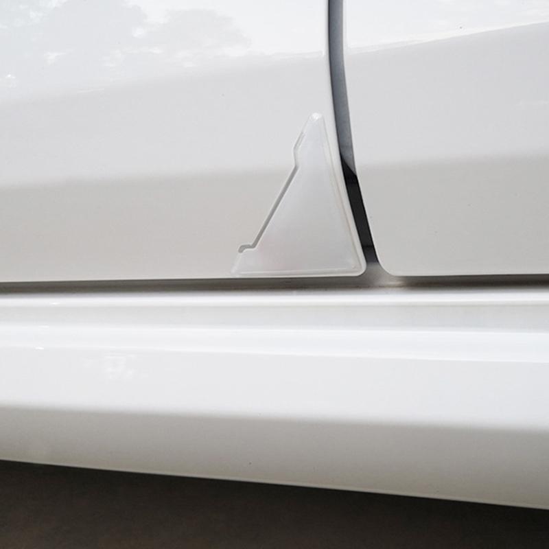 2 Pcs Silicone Auto Care Bumper Crash Door Corner Cover Anti-collision Stickers