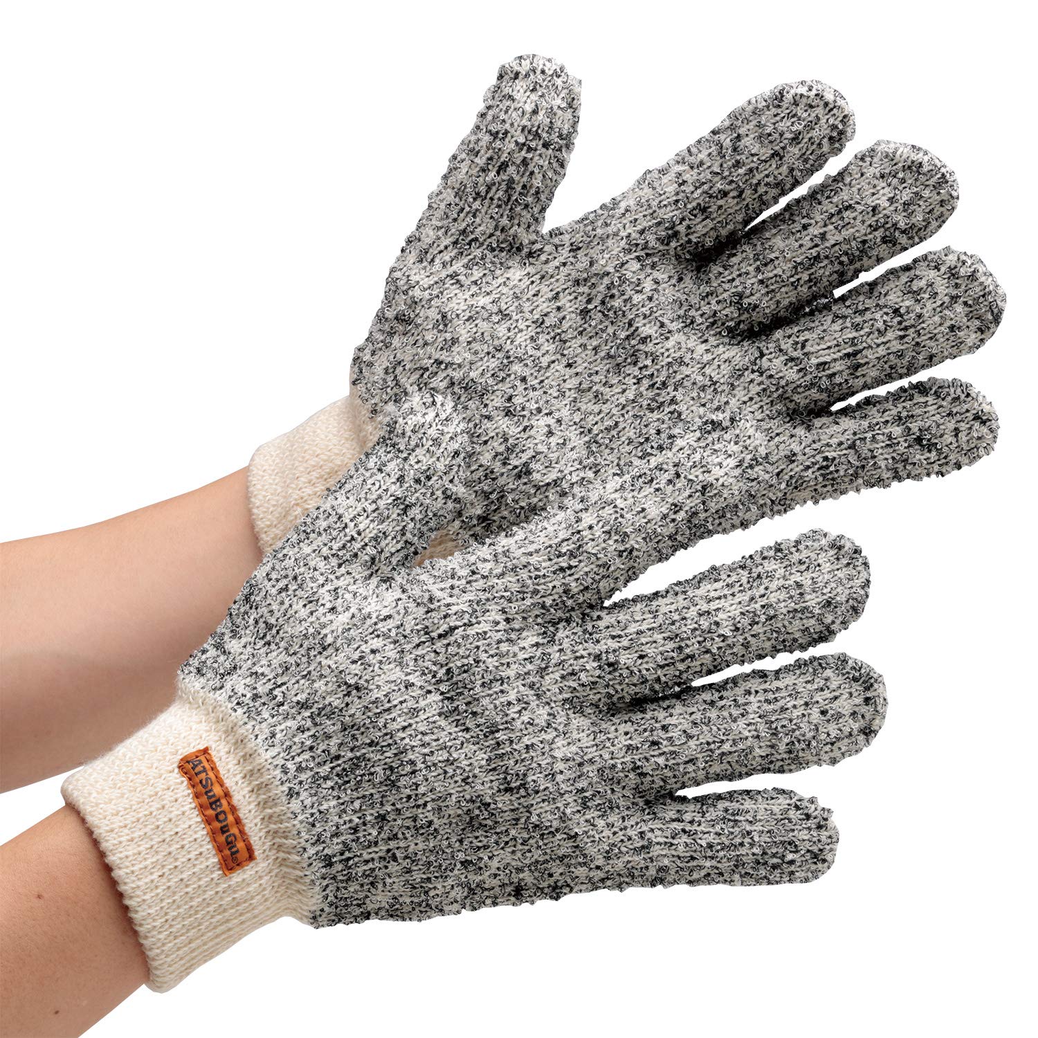 Fireproof and Gloves Super Atsubogu ATS1000 [Midori Anzen] Heat-Resistant (1 pair) серый