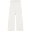 Fila FW23 New Knit Long Pants Simple Loose Commuter Wide Leg Casual Pants Women Bottoms Cloud-Mushroom-White F11W349603F-WT