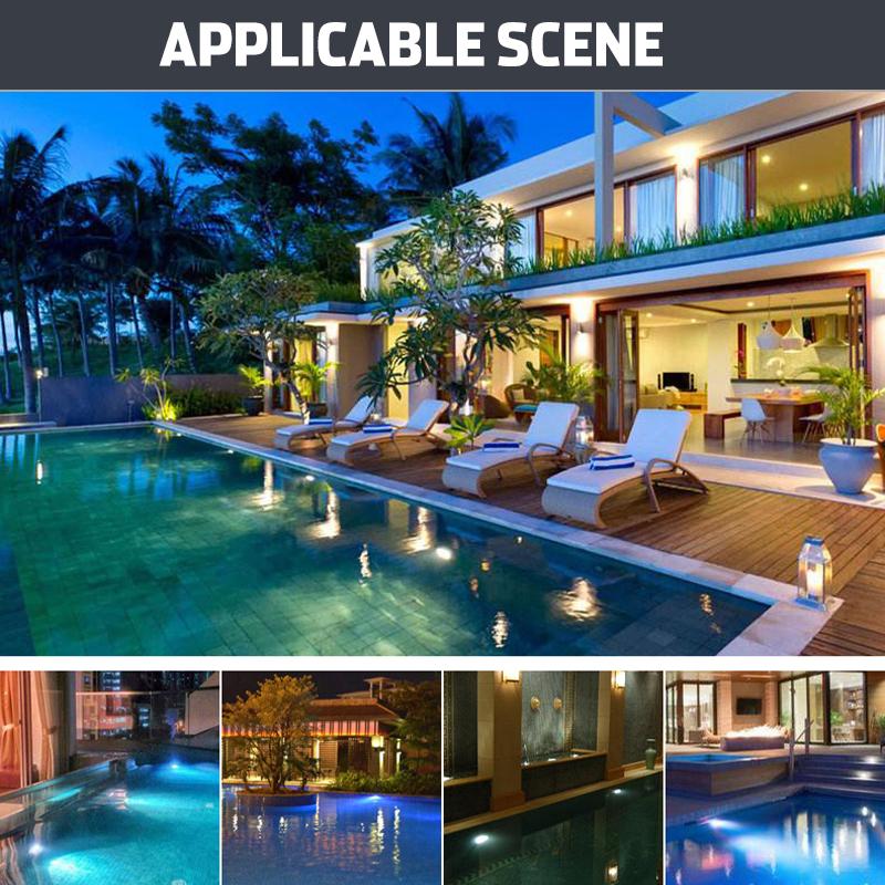 AC 12V 45W 468 LED RGB Underwater Swimming Pool Light Lamp Decor Remote Control