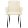 Dining Chairs 2 Pcs. Cream Velvet