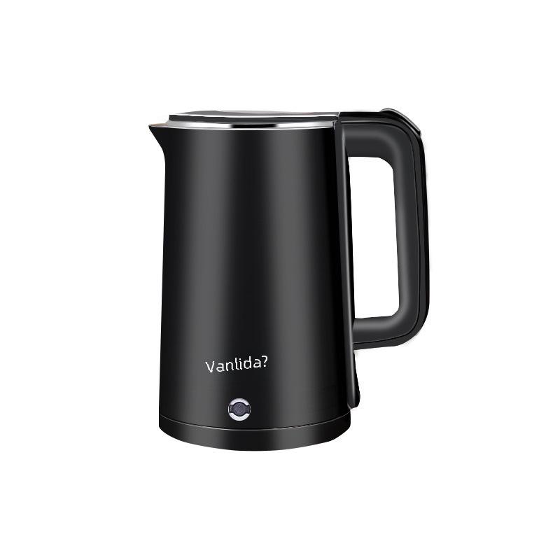 Fierbător electric Wanlida din oțel inoxidabil cu izolație dublu strat și imprimare logo