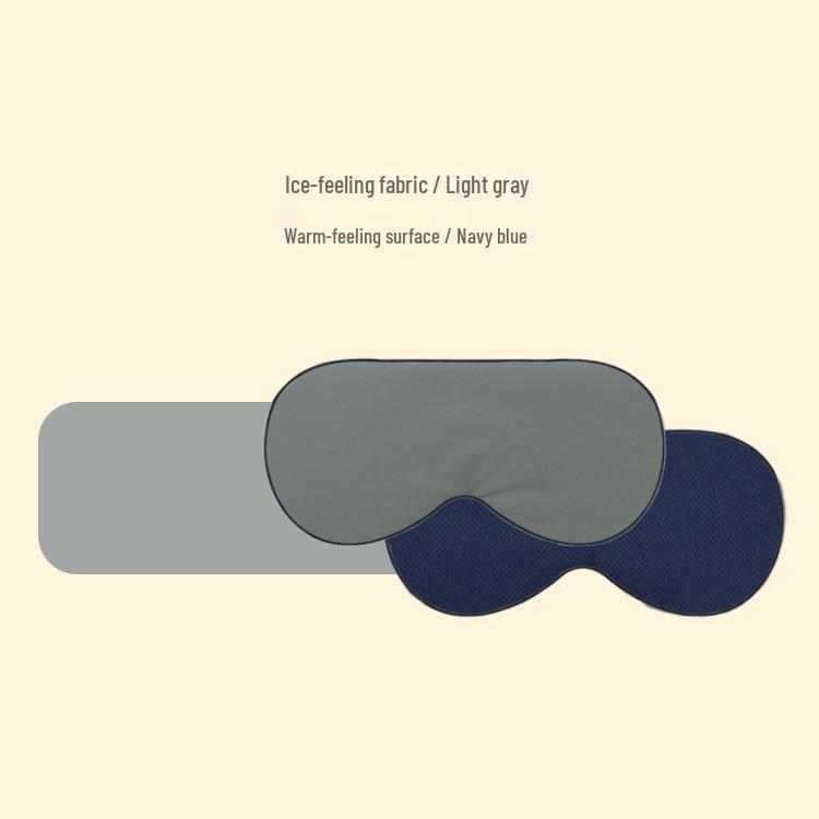 Reversible Warm & Cool Sleep Mask: Light-Blocking, Breathable, Solid Color Eye Protection