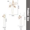 7PCS Golden Leaf Pearls Hairpin For Women Elegant Hair Styling Accessory Strong Hold Wedding Party Headpiece Photo Wear