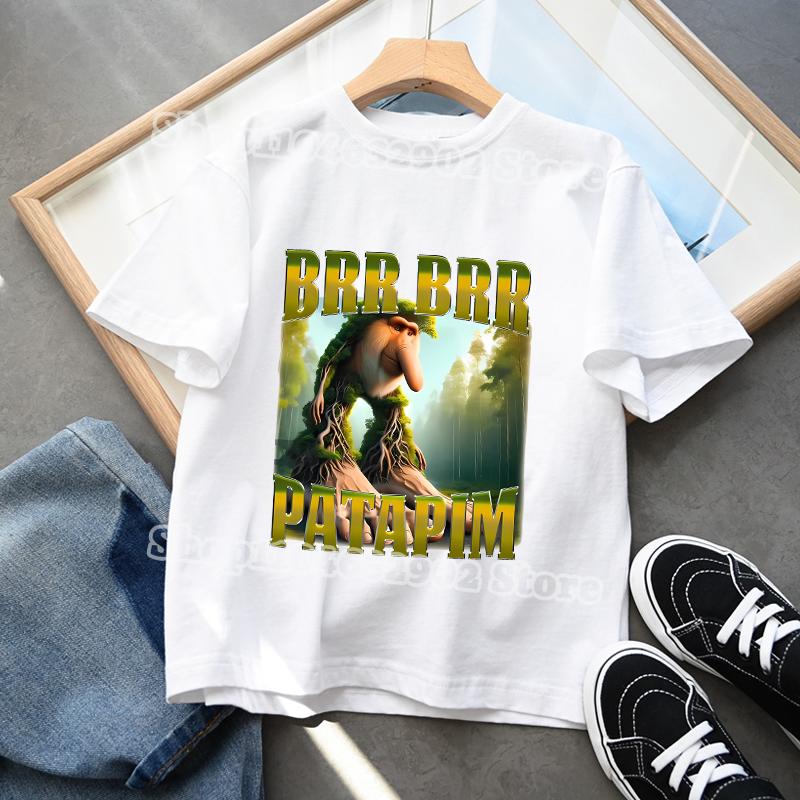 Italian Brainrot Kids Clothes Boys Girls T-shirts Tung Tungtung Sahur Cotton Tee Telala Funny Shark Summer Child Tops Party Gift