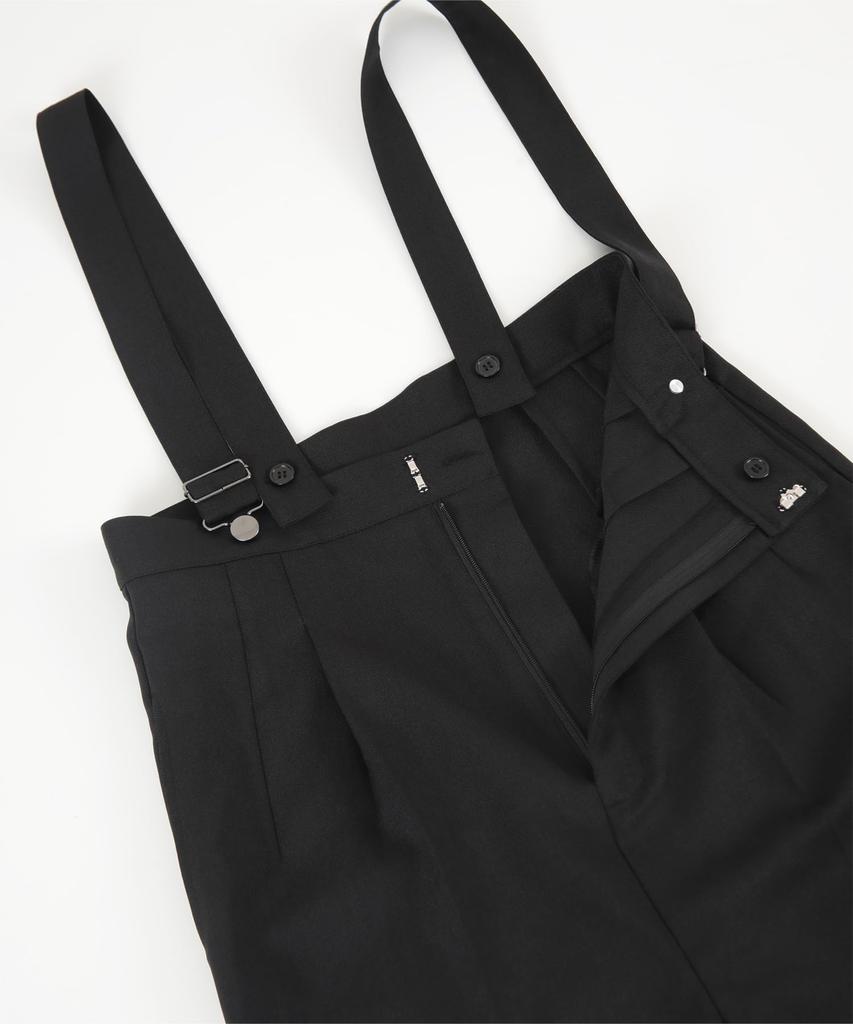 Yours BEXN1945 Women's Center Press Double Overalls, Size M, Charcoal