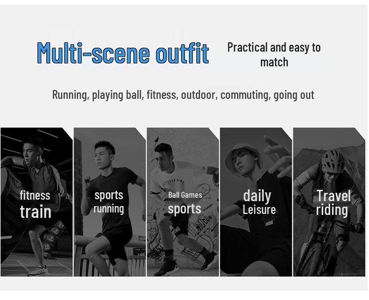 2025 Men's Quick-Dry Ice Silk Summer Sport Polo Shirt & Shorts Set