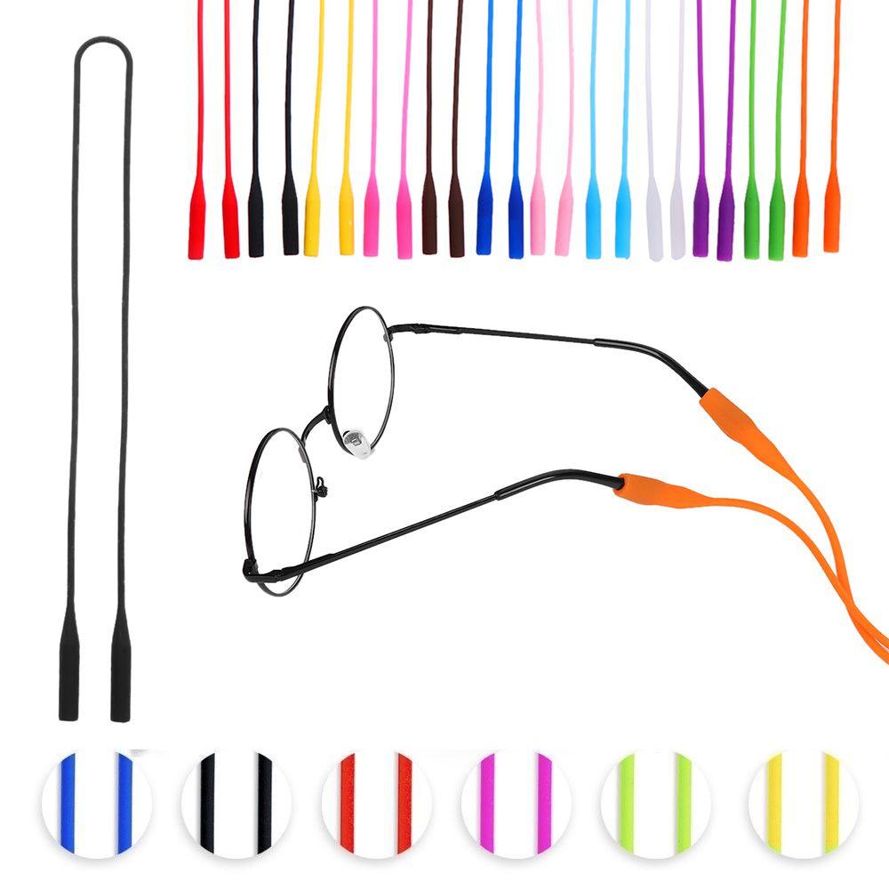 2pcs Lanyards Holder Band High Elastic Glasses Chain Silicone Eyeglasses Straps Anti Slip Sunglasses String Ropes