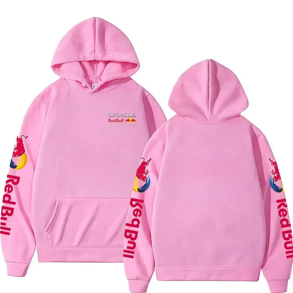 

Новий чоловічий худі Осінь Зима Довгий рукав Теплий Пуловер Модний Для вулиці Зручний Теплий Вільний Худі L рожевий