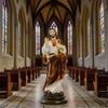 Religious Figurine Gift Decoration Home Resin Figure  With Artistic Carving For Office Shelves Display