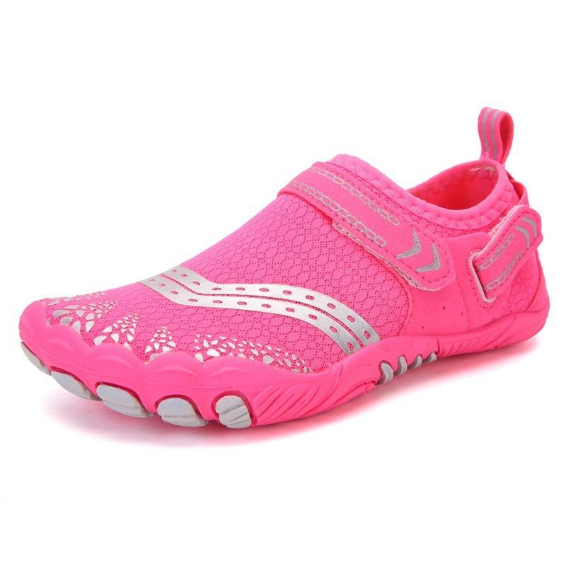 

Unisex Water Shoes Quick Dry Non-slip Slip-on for Beach Swim Children Lightweight Sneakers 38 рожевий червоний колір