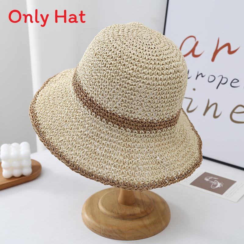 Summer Straw Hat For Women With Wide Brim Sun Protection And Breathable Natural Style