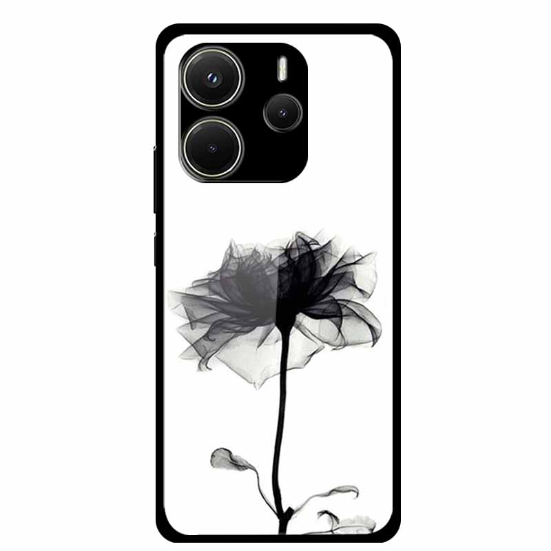 Case For Redmi Note 14 4G Case Note14 Coque Tempered Glass Hard Back Cover For Xiaomi Redmi Note 14 5G Phone Case Soft Bumper