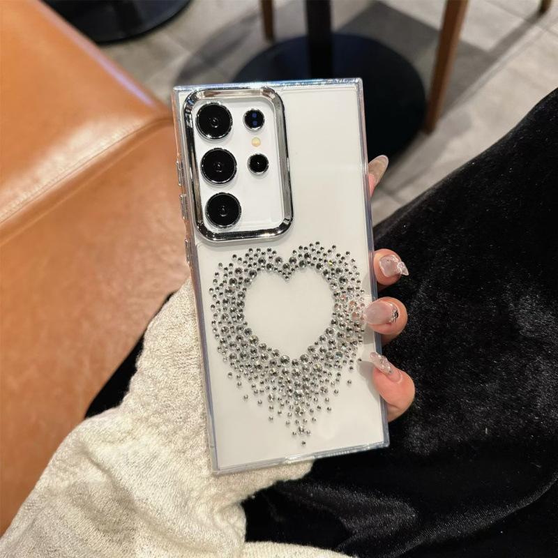 Samsung S11Ultra mobile phone case creative S11 women s new S11 luxury protective case rhinestone love S11 samsung s26