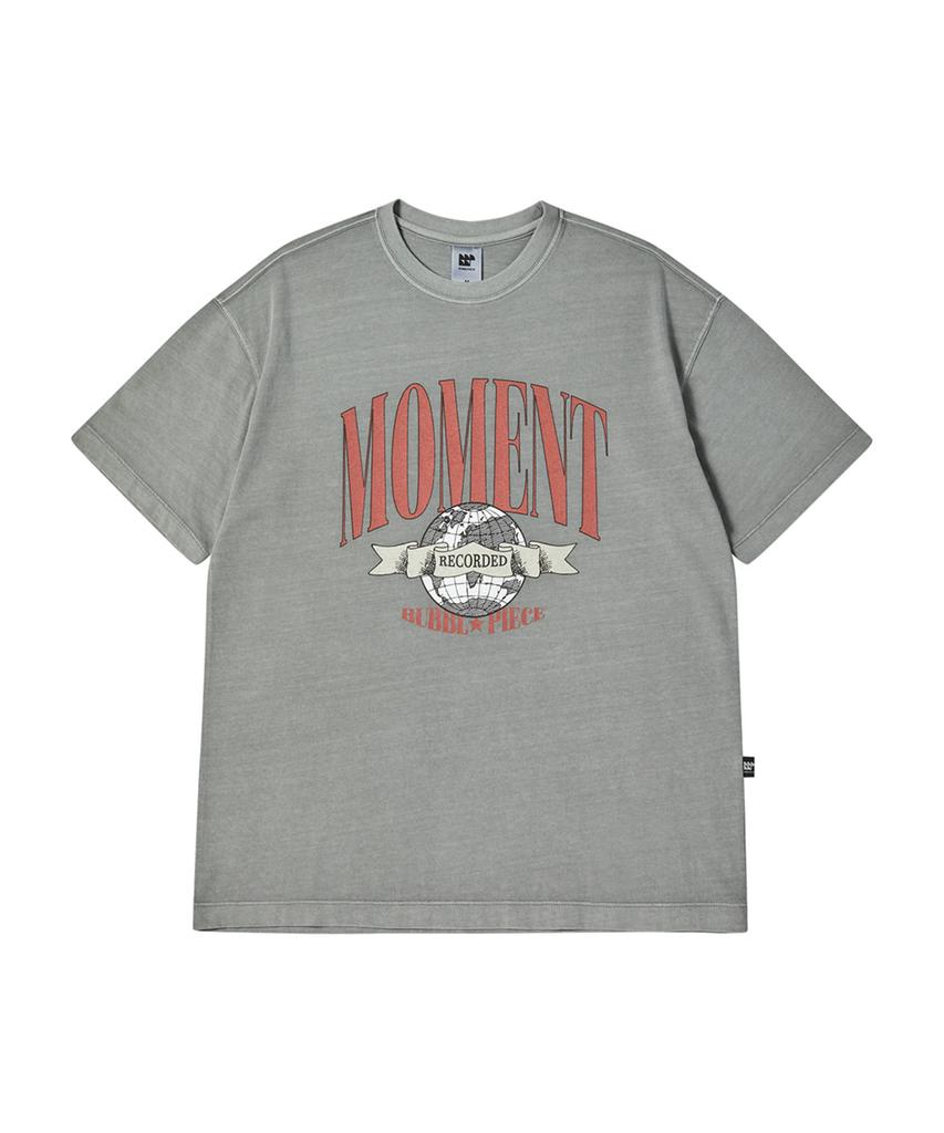 Beobeulpiseu [Unisex] Moment Pigment T-Shirt_Light Gray