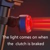Fashion New Bicycle Turn Tail Light Colourful Lights Intelligent Vibration Sensor Brake Light Waterproof Cycling Gear for Bike 9-Speed Adjustment