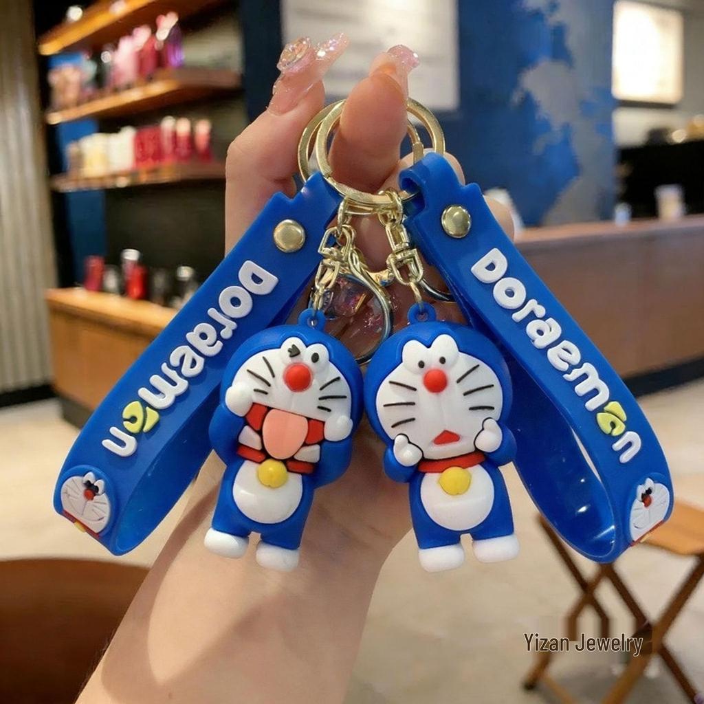 Cute Cartoon Doraemon Cat Keychain - Perfect Backpack Charm & Car Pendant