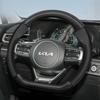 BTNPY1 Suitable for Breathable Leather Matte Carbon Fiber Texture Steering Wheel Cover Suitable for Ceed Jd Picanto Sportage 3 2019 Ev3 Rio 4