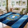 Sheffield Wednesday Design Crystal Velvet Rug Soft Decorative Mat for Bedroom Entrance
