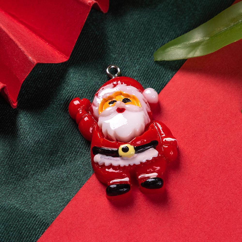 New Christmas Resin Pendant Santa Snowman Christmas Jewelry Accessories Explosion