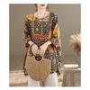 DIMANAF 2026 Plus Size New T-Shirt Women Flower Print Loose Casual O-Neck Lady Tops Tees Shirts Oversize Summer