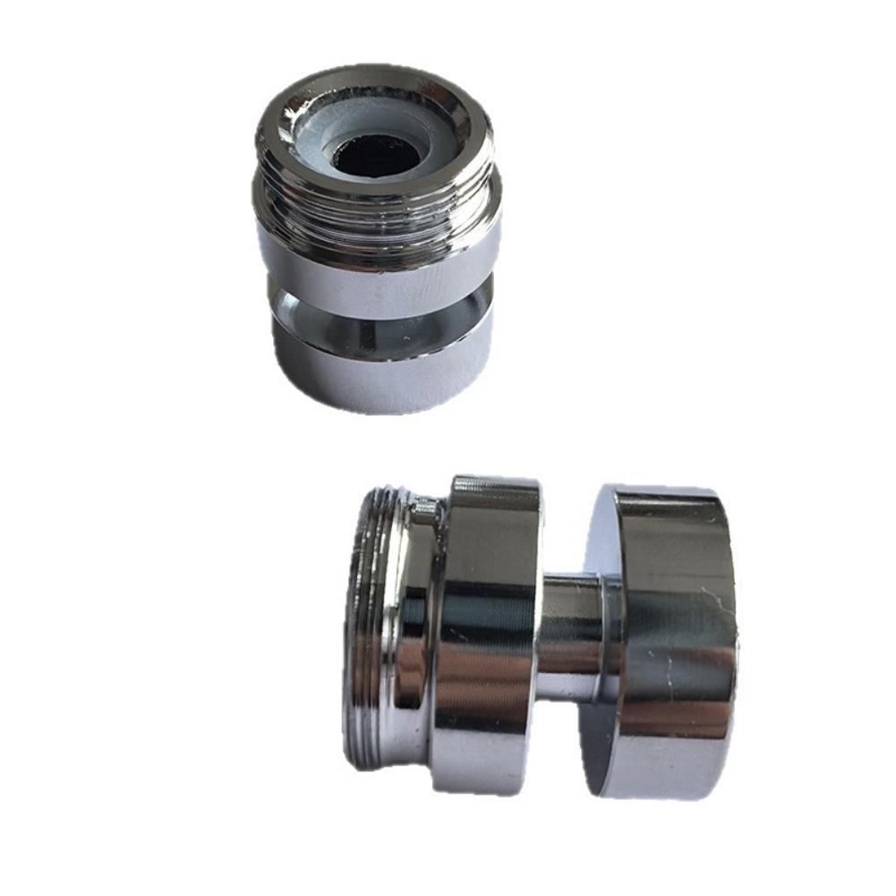 Stainless Steel M22 Faucet Adapter 360° Rotating Faucet Aerator Connector Adjustable Stainless Steel Kitchen Faucet Fittings