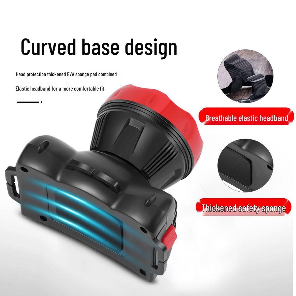 Rechargeable 9 LED Ultra Bright Handheld Headlamp for Indoor & Outdoor Use