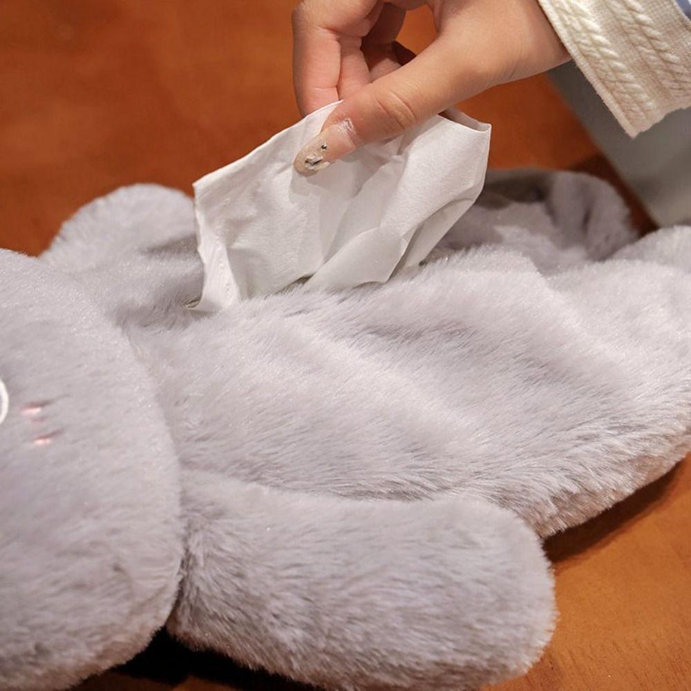 Cat Plush Toy Cats Tissue Box Plush Cat Paper Handkerchief Box  Living Room Table