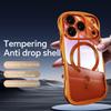 Plating Wavy Frame Magnetic Phone Case For iPhone 17 Pro Max 16 15 14 13 Electroplated Silicone Bumper Shockproof Clear Soft Cover