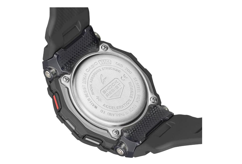 Casio Digital Quartz Watch with Plastic Strap Men's GBD-200-1ER, Black/White, 49, GBD-200-1ER-AMZUK.