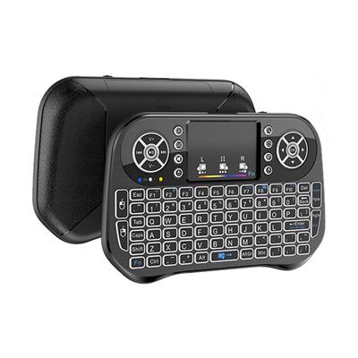 I10 Air Mouse Keyboard 7 Color Backlit 2.4G Mini Wireless Keyboard Rechargeable Bluetooth-compatible for ANDROID/WINDOWS/ OS