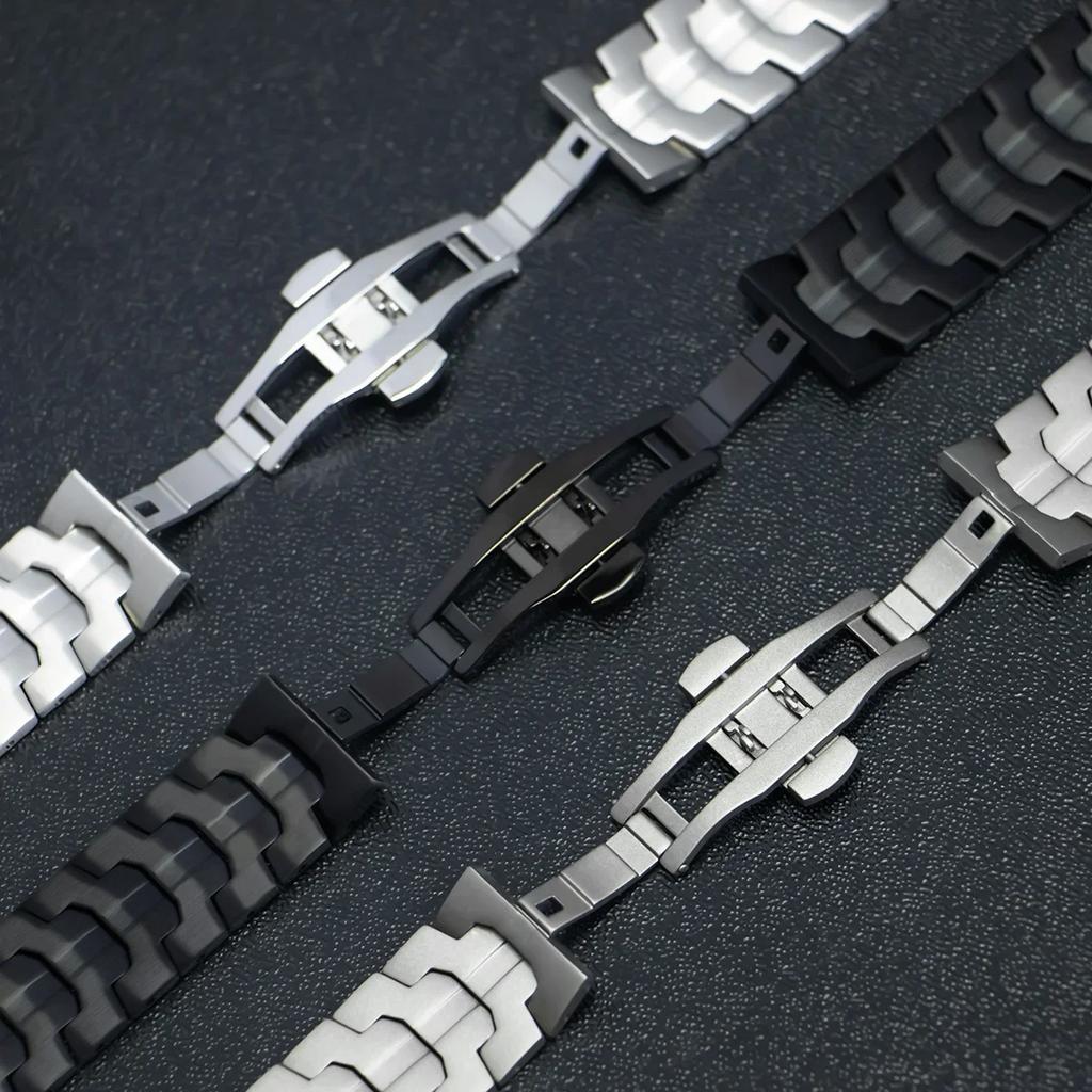Metal 22mm Wrist Strap For Oppo Watch X X2 4Pro Stainless Steel Band For Oppo One Plus Watch 46mm/One Plus Watch 2 Watchband