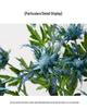 Eryngium 3-Head Artificial Flower for Wedding Decor and Home Arrangements