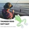 5 Stück leuchtender Frosch-Softbait, 2,7 g/5,5 cm, realistische Form, künstlicher Silikon-Froschköder mit Haken, natürlicher Schwimmstil-Köder
