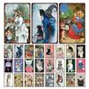 Cute Animal Funny Cat Metal Signs Vintage Metal Sign Painting Plate for Bar Club Pet Shop Decor Retro Poster Wall Decor Painting