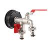 S60x6 Grobgewinde IBC Tank Tap Connecter X 1/2'' 3/4'' Wasser Kupplung Adapter 1000L Garten Home Ersatz Ventil Fitting