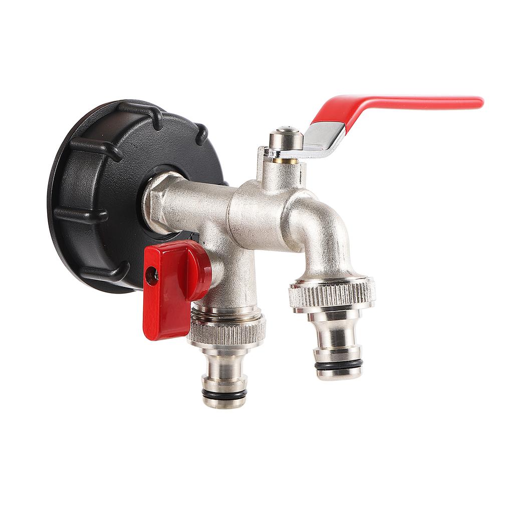 S60x6 Grobgewinde IBC Tank Tap Connecter X 1/2'' 3/4'' Wasser Kupplung Adapter 1000L Garten Home Ersatz Ventil Fitting