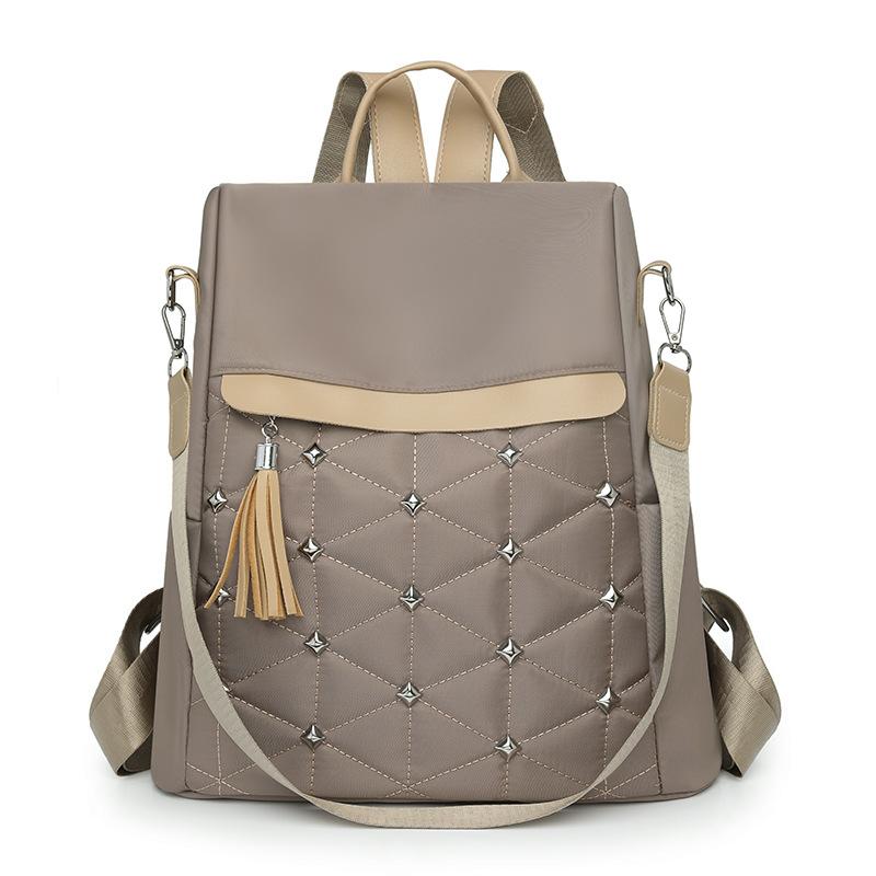 New Anti-theft Women s Backpack Fashionable Urban Commuter Travel Backpack Large Capacity School Bag хаки