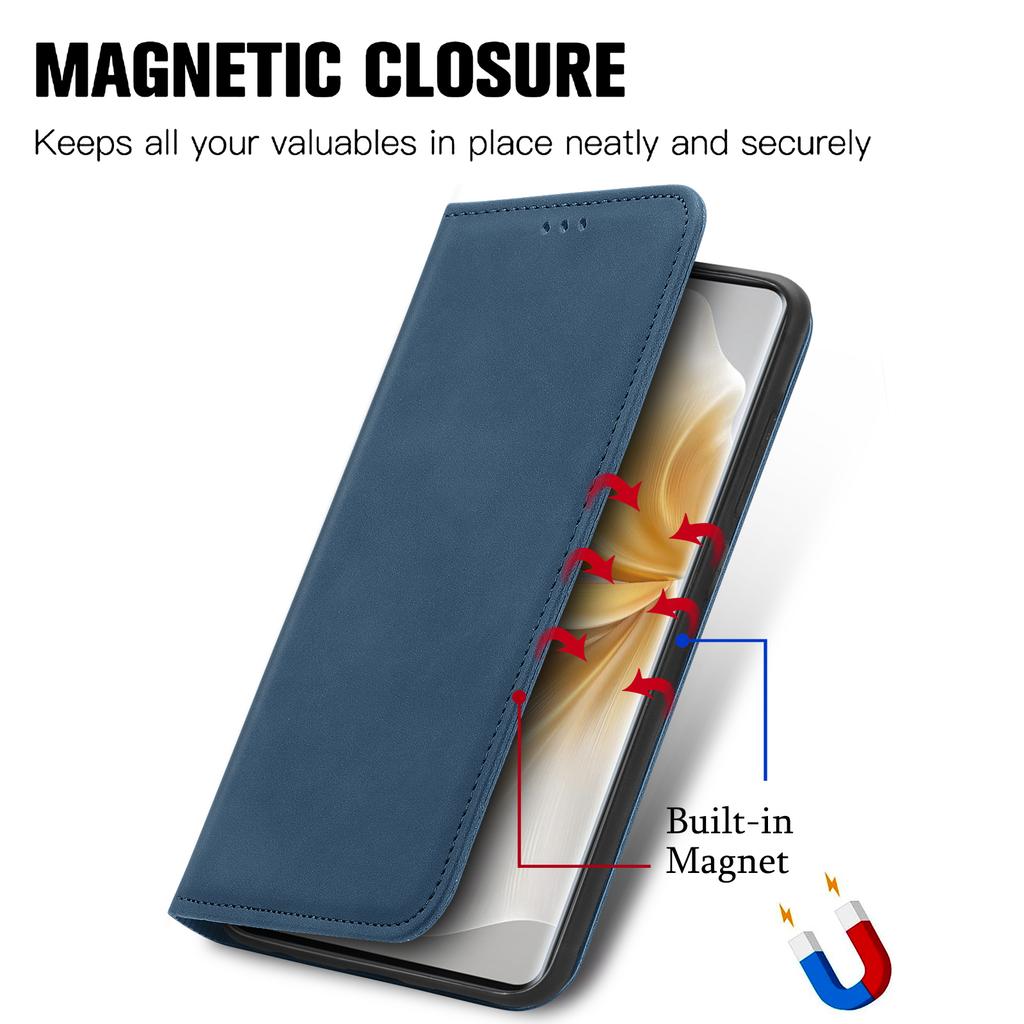 For TCL 50 Pro NxtPaper 5G Case Skin Touch Feeling Leather Card Holder Phone Cover Magnetic Absorption