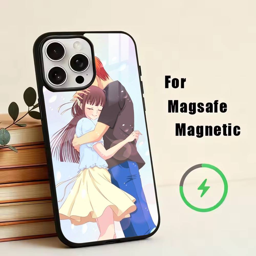 Anime healing F-Fruits B-Basket Phone Case For iPhone17,16,15,14,13,12,11 Plus,Pro Magnetic with Magsafe Wireless Charging