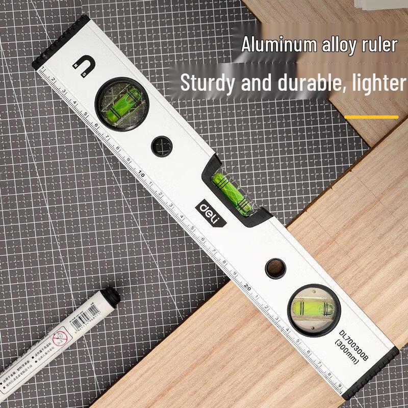 Deli High-Precision Magnetic Aluminum Alloy Spirit Level