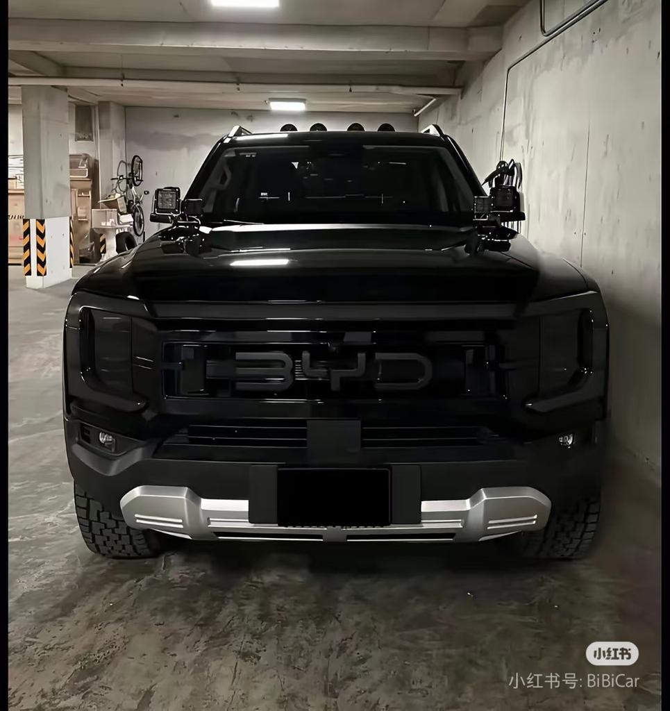 For BYD Shark 6 ABS material scratch-proof blackened personalized front car logo accessories