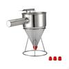 Stainless Steel Batter Funnel Wide Dispenser Silicone Nozzle Cake