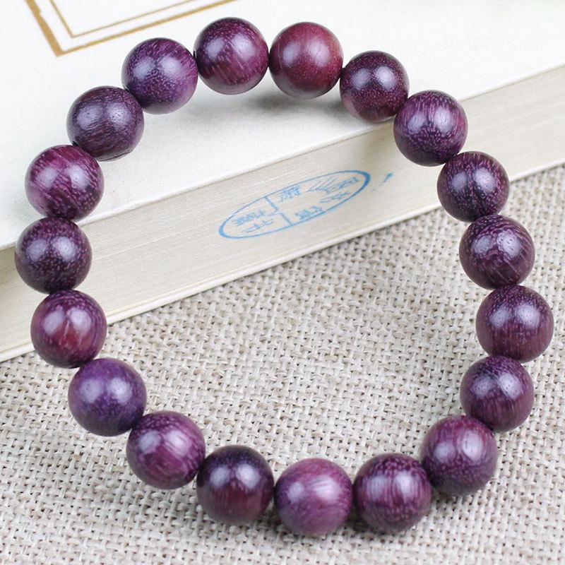 Sandalwood 10MM Single Loop Bracelets - Unisex Buddhist Beads Rosary Jewelry