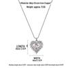 Blue & White Gradient Crushed Ice Heart Necklace - Women's Light Luxury Niche Clavicle Chain, Cool Original Design.