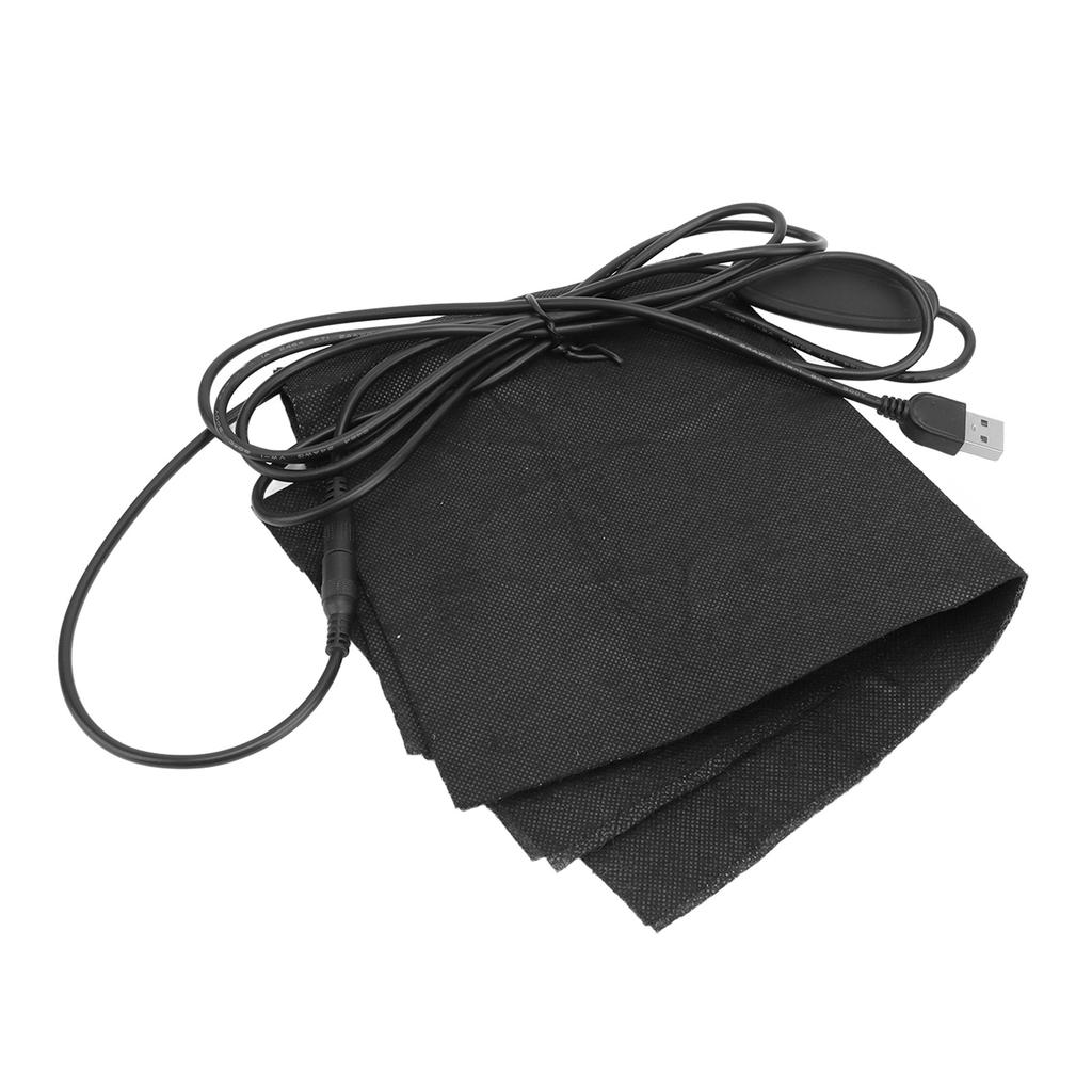 Heating Pad 30x30cm Adjustable Temperature Quick Heating Folding USB DC 5V for Home Office