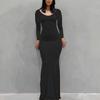 Fashion Women's Long Sleeveless Sexy Color Slim Fit Long Dress