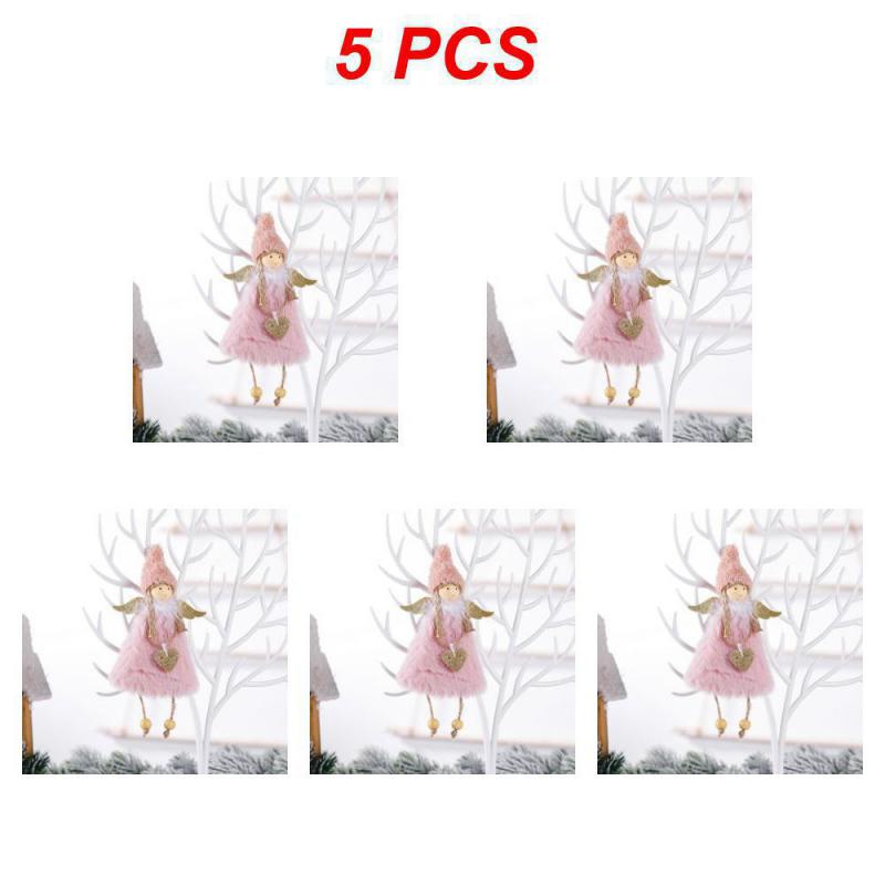 1~10PCS New Year Christmas Elf Doll  Kids Gift Xmas Tree Decor Plush Angel Pendant Christmas Decor 2024 Navidad Home Decor
